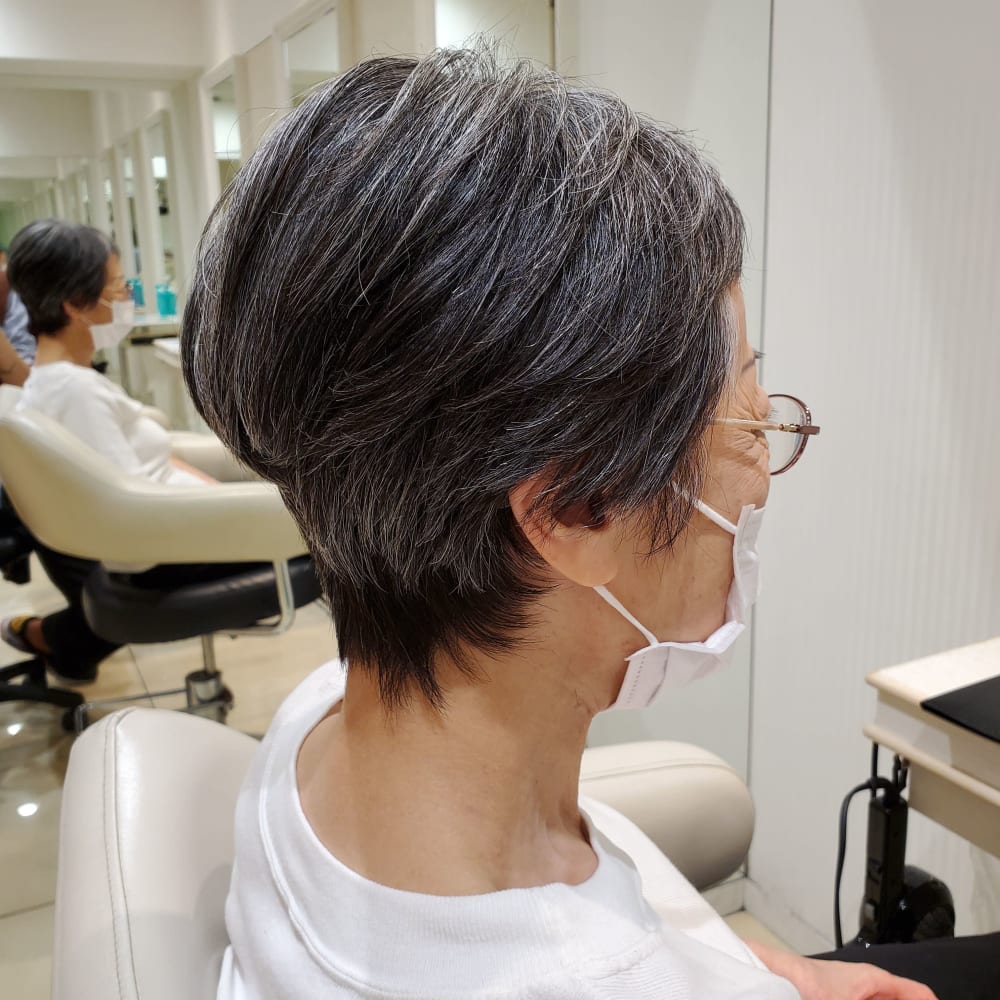 レザーカットショート２ Ash 日吉店 アッシュ のヘアスタイル 美容院 美容室を予約するなら楽天ビューティ