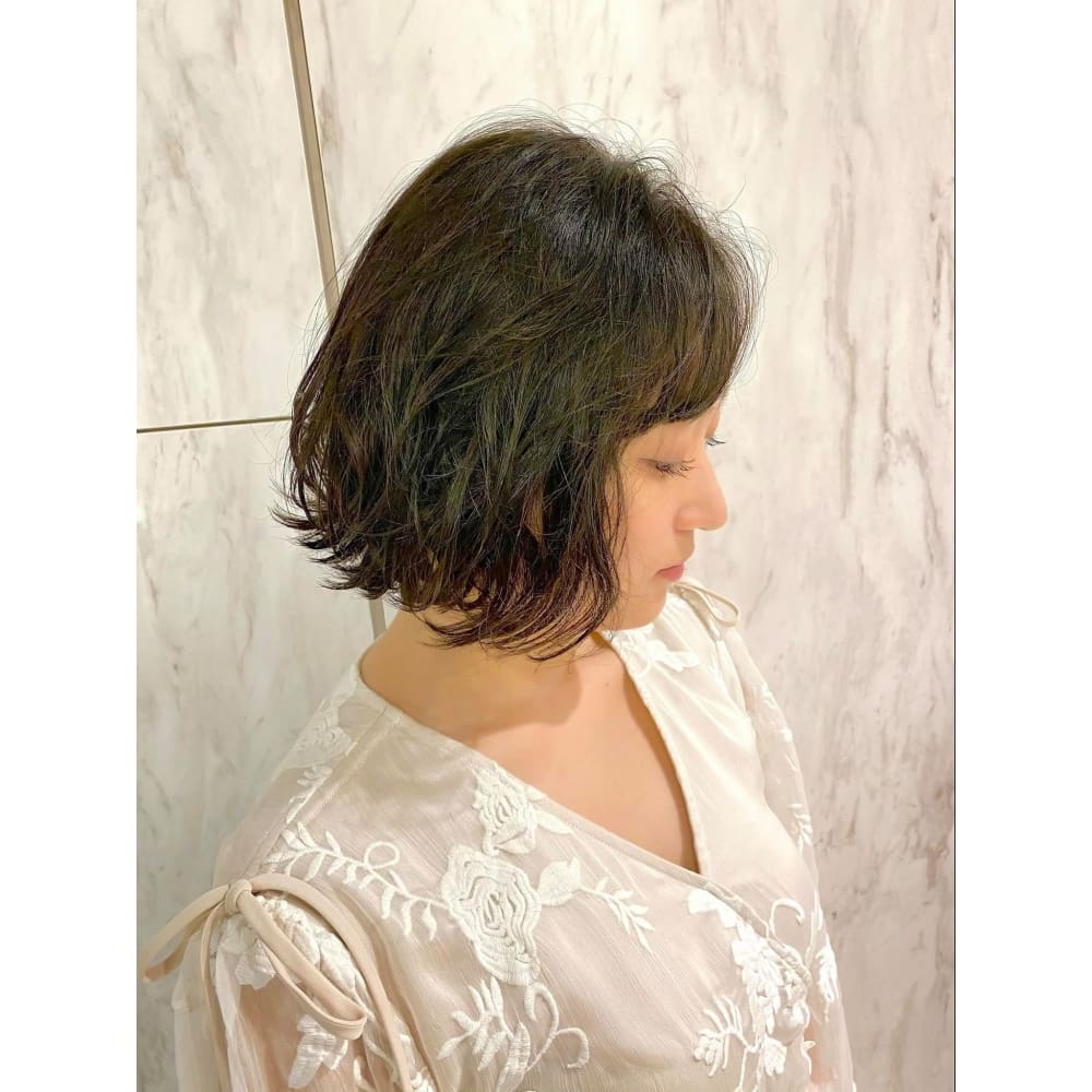 夏に似合う 軽やか ボブ Mixパーマ Hair Make Opsis オプシス のヘアスタイル 美容院 美容室を予約するなら楽天ビューティ