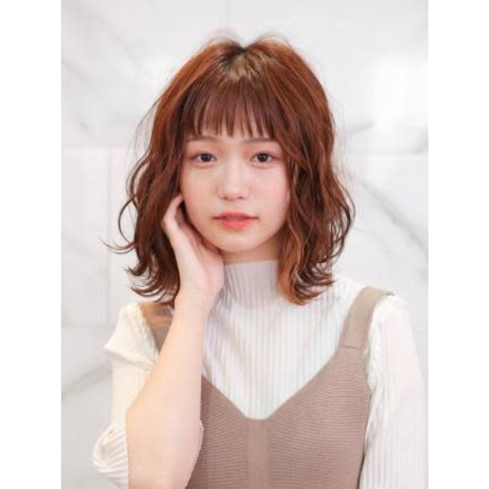 Aube Hair フリンジウェーブヘア Aube Hair Fairy 鹿児島店 オーブヘアフェアリーカゴシマテン のヘアスタイル 美容院 美容室を予約するなら楽天ビューティ
