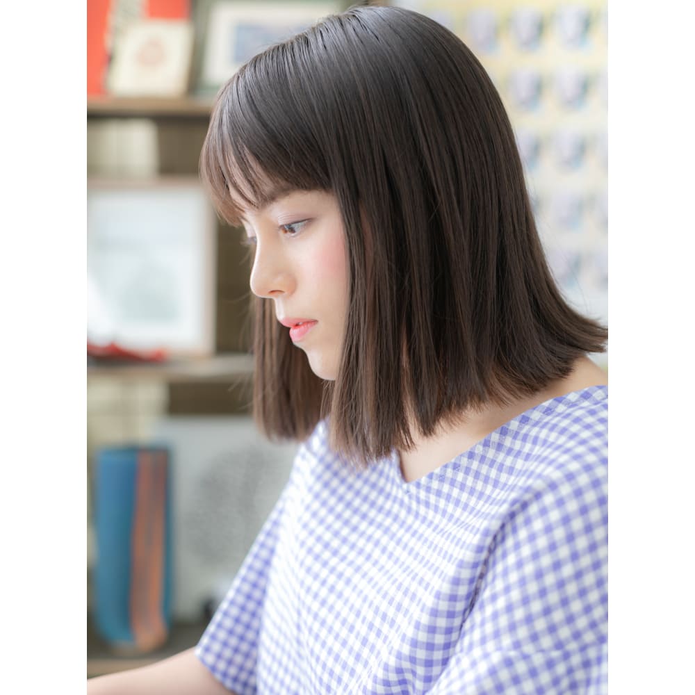シースルーバング韓国風小顔バレイヤージュ グレイアッシュ Cover Hair Bliss 大宮西口店 カバーヘアブリス オオミヤニシグチテン のヘアスタイル 美容院 美容室を予約するなら楽天ビューティ