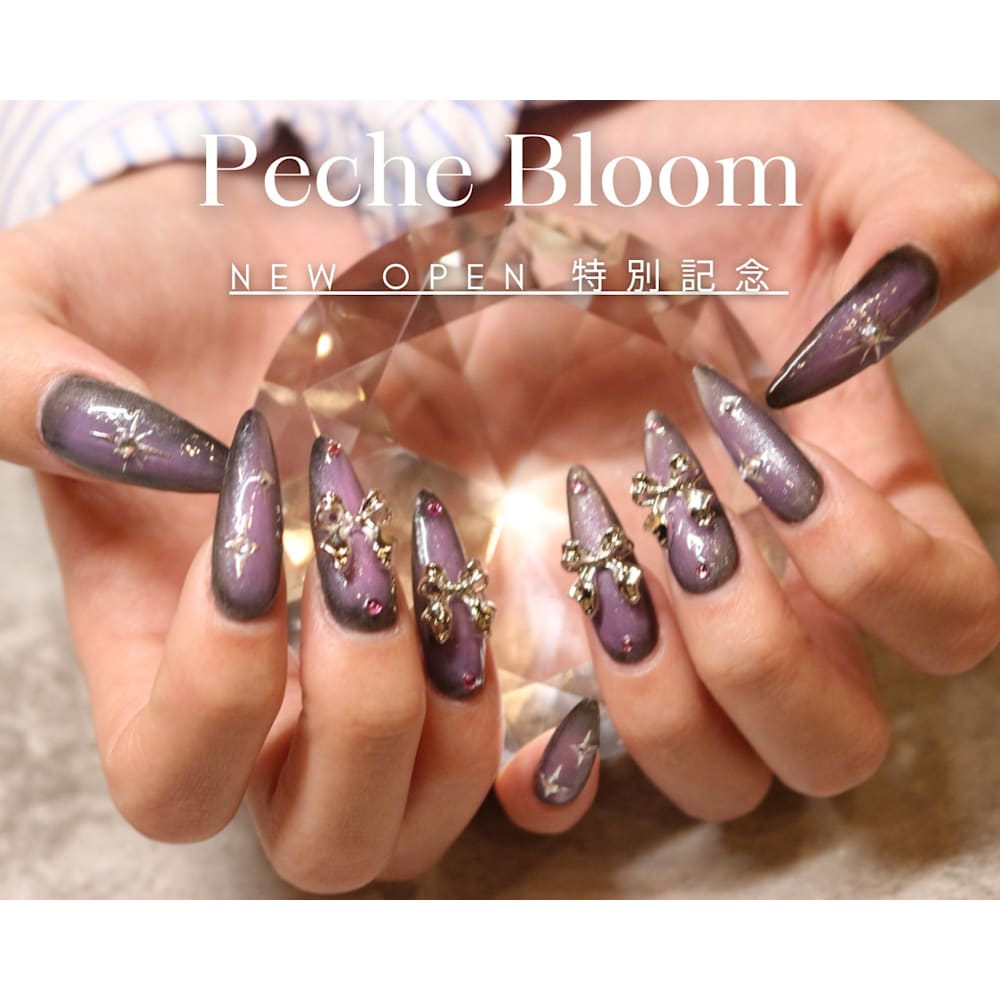 Peche Bloom 大阪梅田[パラジェル/フィルイン/マグネット/ジェルネイル] 画像