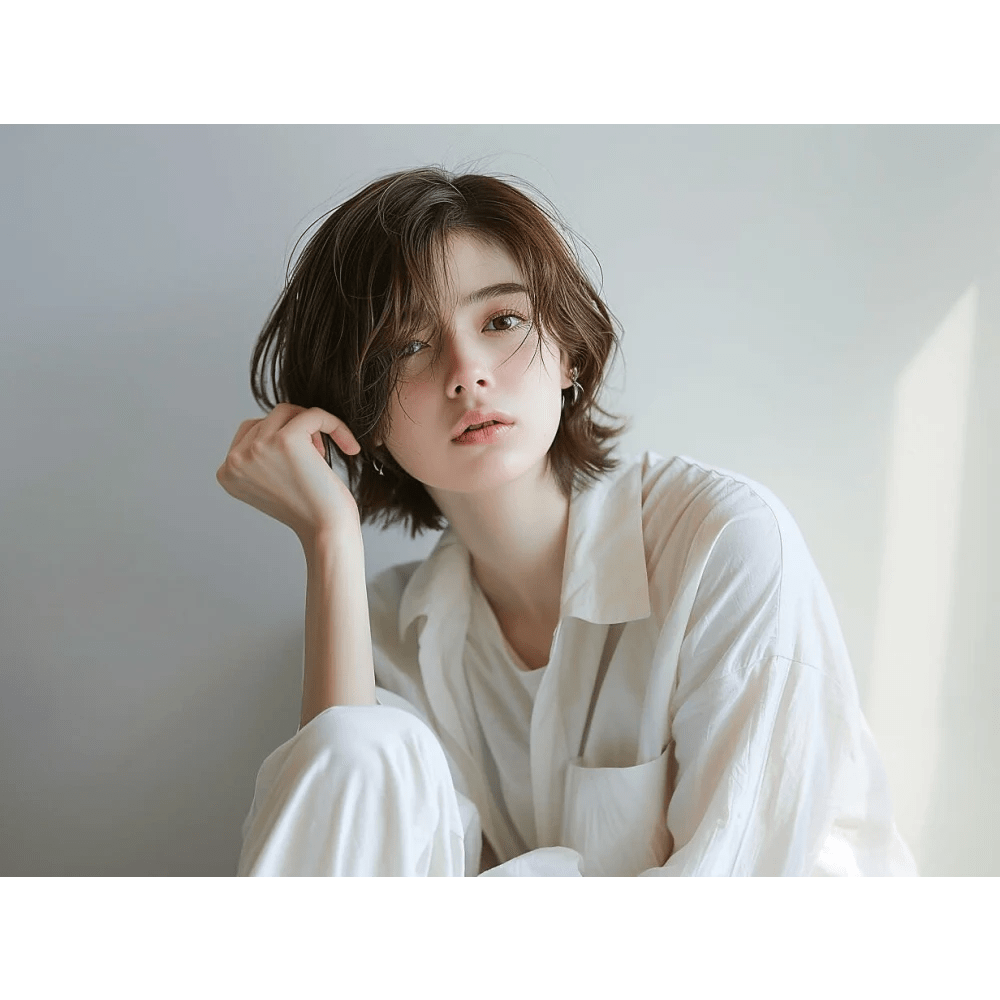 女性 ニュアンスパーマ