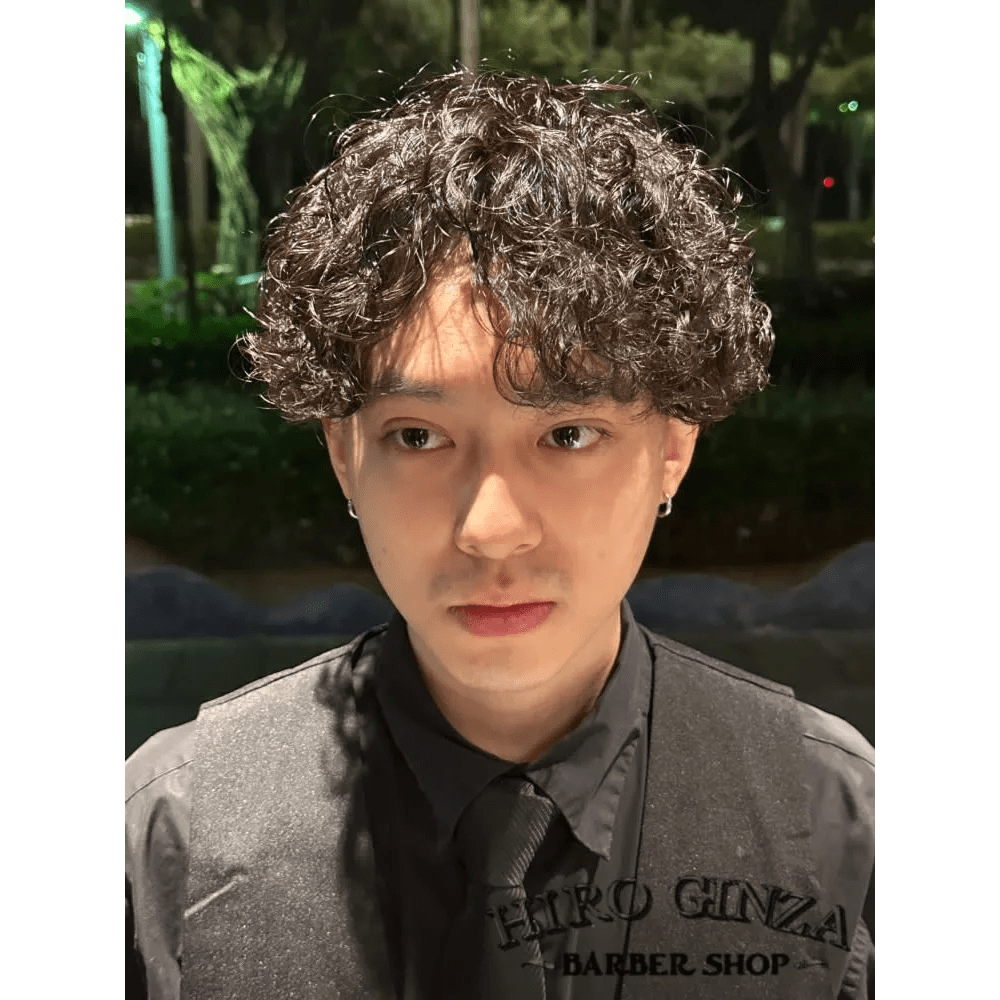 男性 プードルパーマ