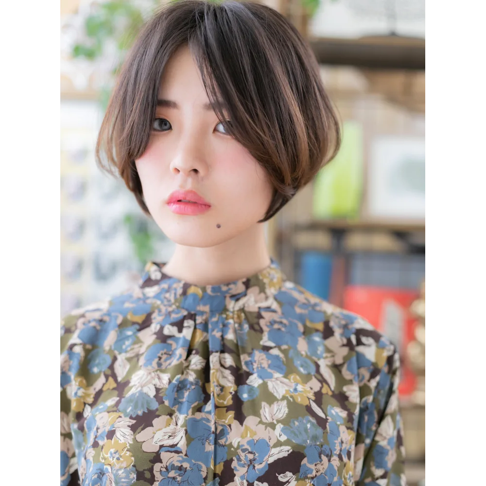 ボブ ひし形シルエット