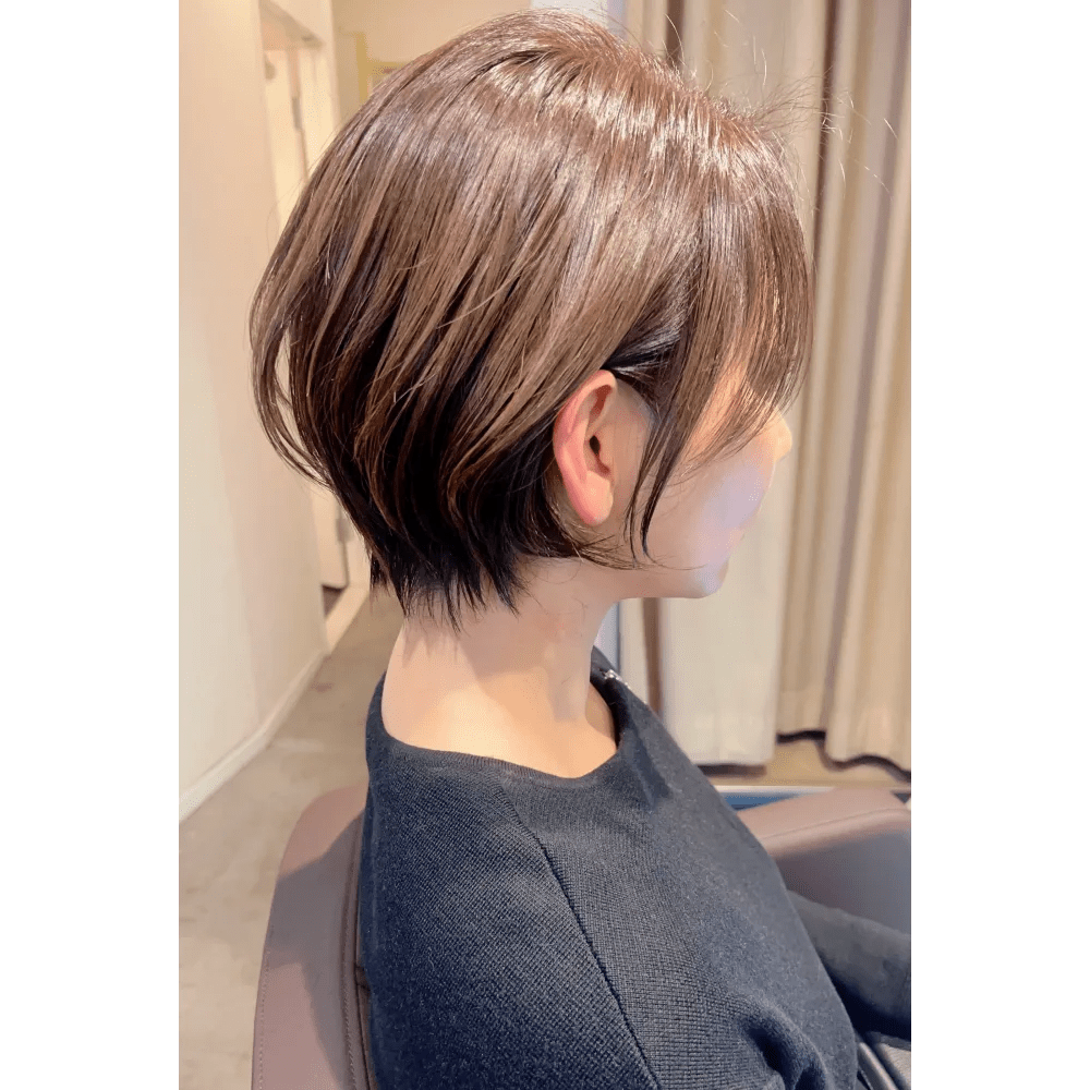 女性 白髪ぼかし
