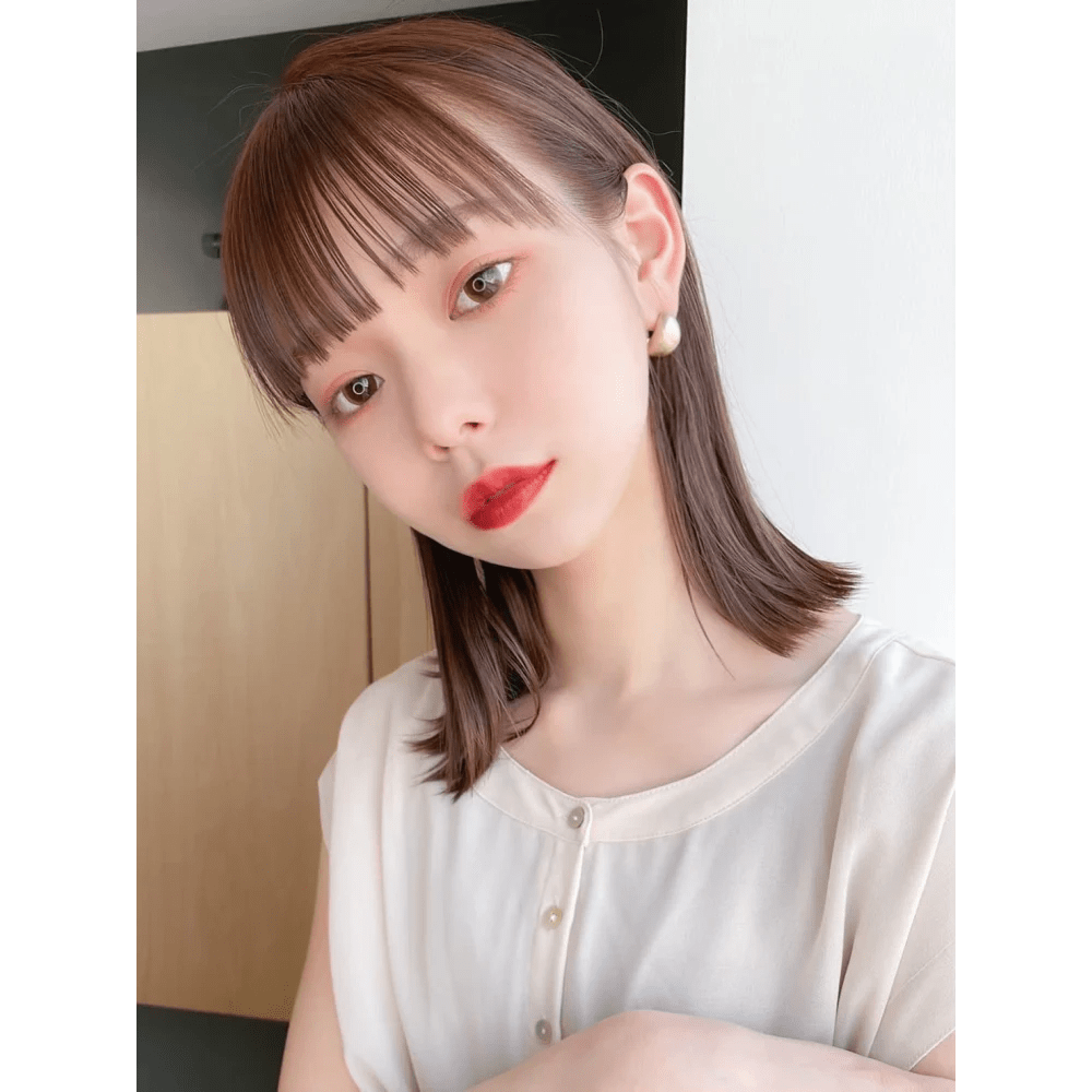 女性 シースルーバング