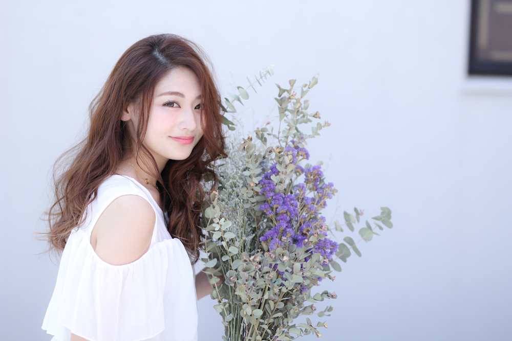 女性 前髪なし