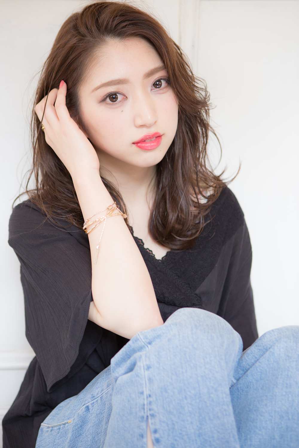 女性 丸顔