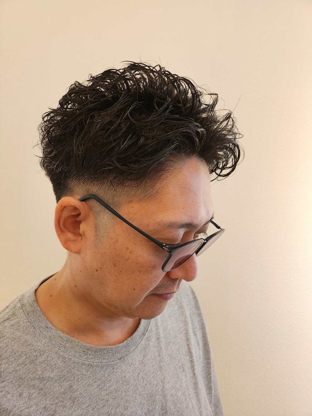 男性 パーマ