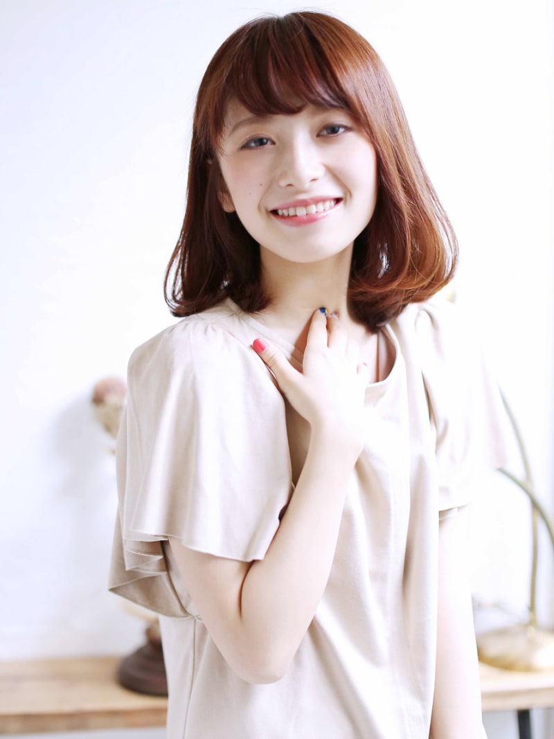 大人可愛いのお手本のようなボブヘアスタイル