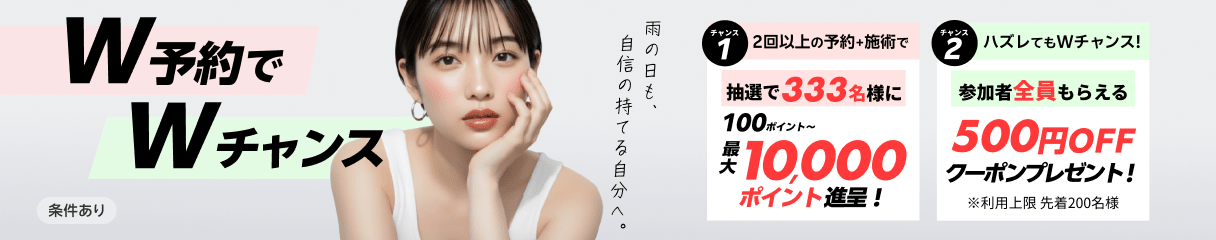 W予約でWチャンス！最大1万ポイント抽選キャンペーン