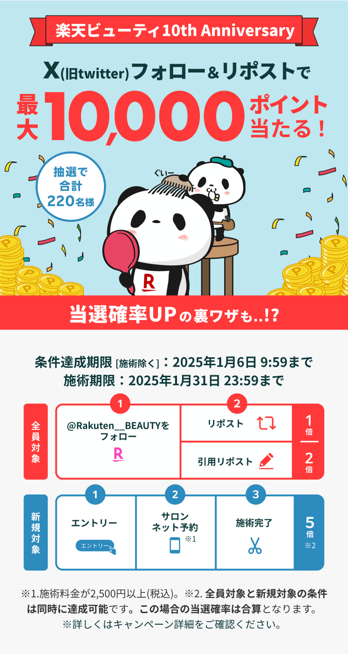 楽天ビューティ10周年記念キャンペーン