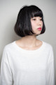 黒髪シンプルボブ 黒髪シンプルボブ