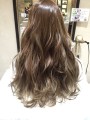 グレージュ×プラチナ☆つやつやランダムウェーブ グレージュ×プラチナ☆つやつやランダムウェーブ
