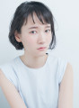 黒髪でも可愛い!ウェットショートボブ 黒髪でも可愛い!ウェットショートボブ