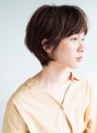 30代40代に人気!えり足長めショートボブ 30代40代に人気!えり足長めショートボブ