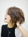 ひし形シルエット　エアリーボブ