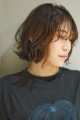 ハーフ風おしゃれヘア切りっぱなしゆるふわパーマCICATA山