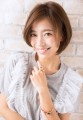 大人かわいい！女子ひし形ショートボブ・小顔に見えるボブ