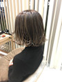 細ハイライトボブ