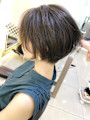 前髪長めが大人の魅力♪抜け感ショートボブ♪ 前髪長めが大人の魅力♪抜け感ショートボブ♪