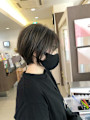コンパクトショートボブ×細ハイライト コンパクトショートボブ×細ハイライト