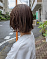 切りっぱなし×グレージュ 切りっぱなし×グレージュ