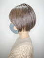 丸み/大人ショートボブ/耳かけ