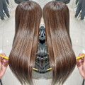 艶サラ！ロングヘアに！髪質改善カラー