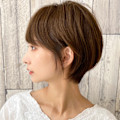 大人可愛い耳かけ前下がり暗髪ショートボブ♯簡単スタイリング 大人可愛い耳かけ前下がり暗髪ショートボブ♯簡単スタイリング