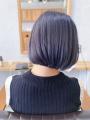ネイビーブルー/ダウンシェイプボブ ネイビーブルー/ダウンシェイプボブ