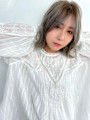 外ハネロングボブ/ソフトグレージュ20代/30代/40代