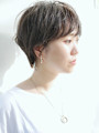 耳かけショート/ソフトグレージュ/20代/30代/40代