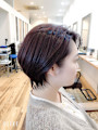 30代40代◎絶妙バランスひし形ショート×白髪染め