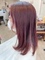 ロング×資生堂カラー〜ピンクラベンダー
