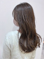 韓国ヘア☆黄色味を消すラベンダーアッシュでふんわりロング☆