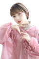王道ショートでイメチェン×ペールベージュカラー20代30代