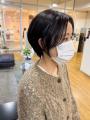 30代40代人気の耳掛けショート＠間水スタイル