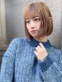 あごライン切りっぱなしボブ【梅田】