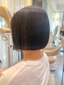《三軒茶屋 N°aria》顎下ぷつっとカットまとまるボブ