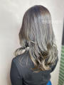 ブリーチ無し イルミナカラー 透明感 アッシュ グレージュ
