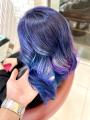 10代20代/ネイビーブルー/派手髪/ハイトーン/ケアブリー