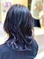 10代20代30代/大人可愛い/派手髪ブリーチネイビーブルー