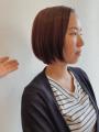 ボブショート　ラベンダーカラー