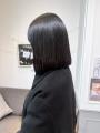 ぷつっと切りっぱなしボブ　前下がりボブ【横浜】