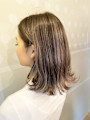 Snaime hair×ナチュラルハイライト×ミディアム