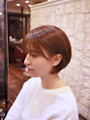 【奥村】ショートボブ×艶ブラウン[20代30代40代50代]