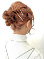 ROYミディアム/アップスタイル・浴衣に似合うヘアセット