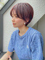 前髪長め大人ひし形ショート20代30代40代表参道