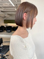 ボブ/ミニボブ/切りっぱなしボブ/ダブルカラー/名駅/名古屋